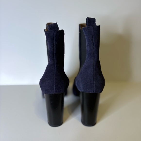 Antonio De Faria and Black Heeled Chelsea Boots with Elastic Panels Size 40 - Picture 5 of 9